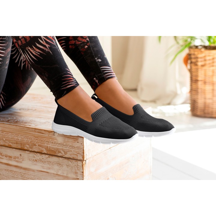 LASCANA Slipper, Slip-On-Sneaker, Halbschuh, ultraleichter Sneaker, VEGAN