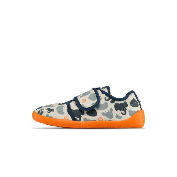 Affenzahn Hausschuh Baumwolle Movy, blau Hausschuh