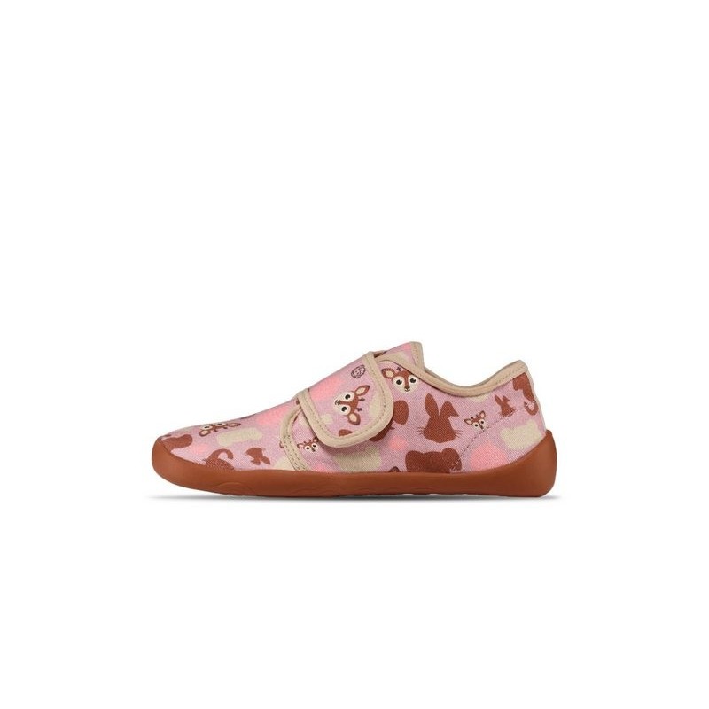 Affenzahn Hausschuh Baumwolle Movy, rosa Hausschuh
