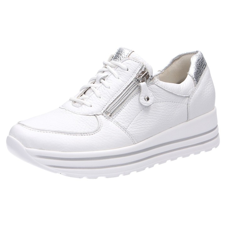 Sneakers laag - weiss silber 37,5