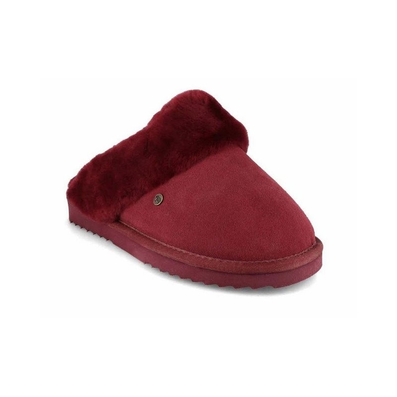 WARMBAT Damen Pantoffel Flurry Suede, port, hausschuhe Hausschuh Merinowolle