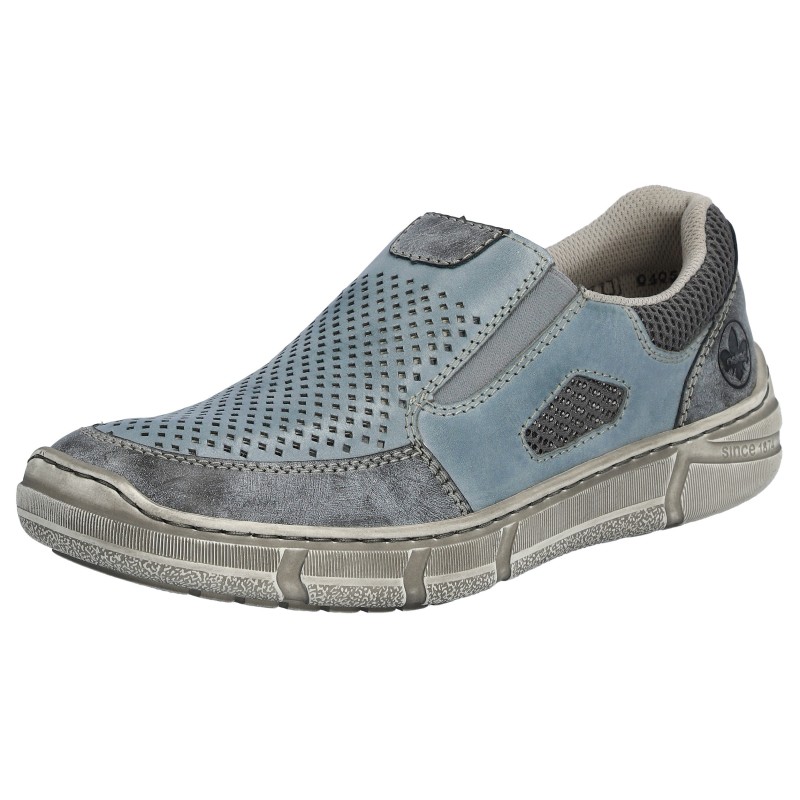 Rieker Slipper, Halbschuh, Freizeitschuh mit seitlichem Gummizug für guten Sitz