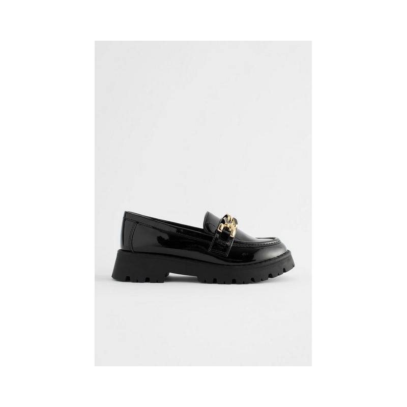 Next Slipper mit aus Leder mit Ketter für die Schule Loafer (1-tlg)