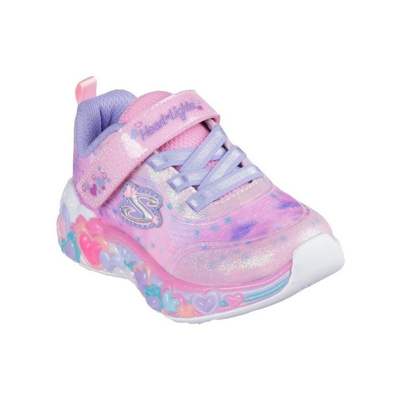 Skechers ETERNAL HEART LIGHTS Lauflernschuh, Blink,-Klettschuh mit Herz-Applikation, Größenschablone zum Download
