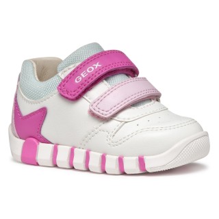 Geox Lauflernschuh »B IUPIDOO GIRL«, Sneaker, Klettschuh, Mädchenschuh mit großem Stern an der Ferse