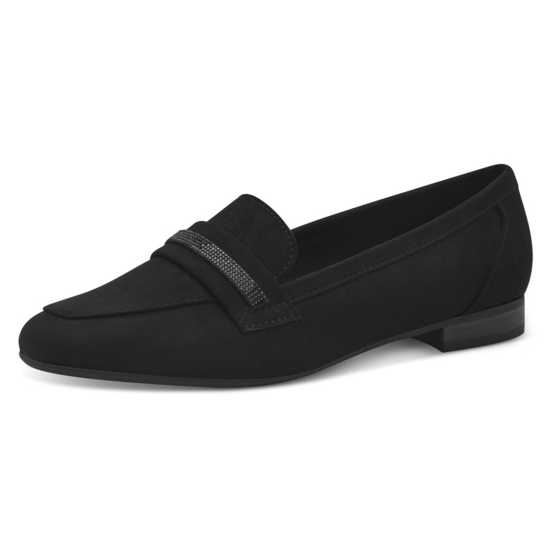 MARCO TOZZI Slipper, Businessschuh, Schlupfschuh, Halbschuh mit funkelndem Zierriegel