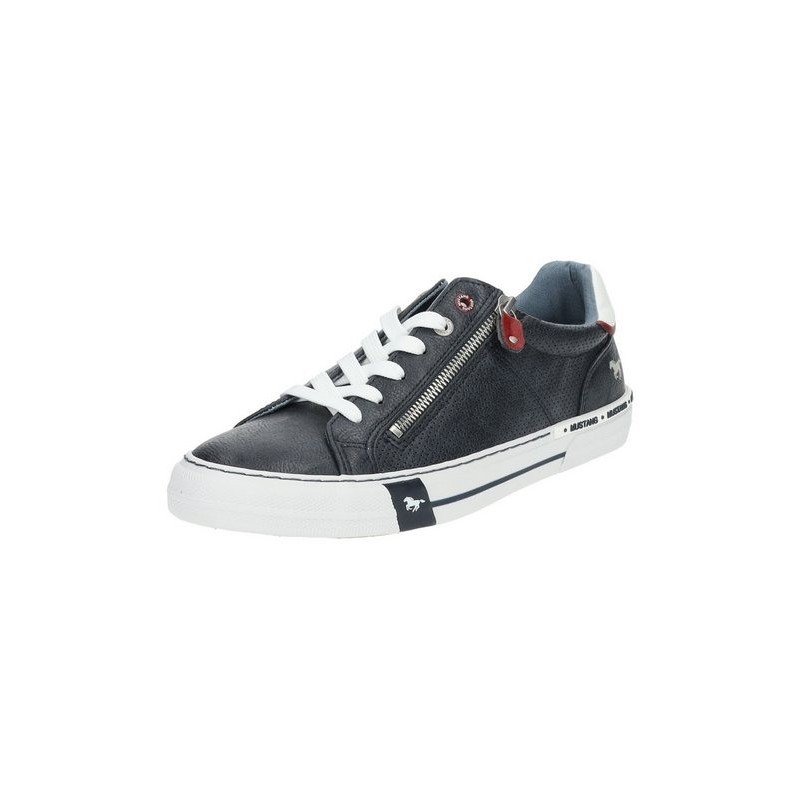 MUSTANG Halbschuhe Lederimitat Schnürschuh