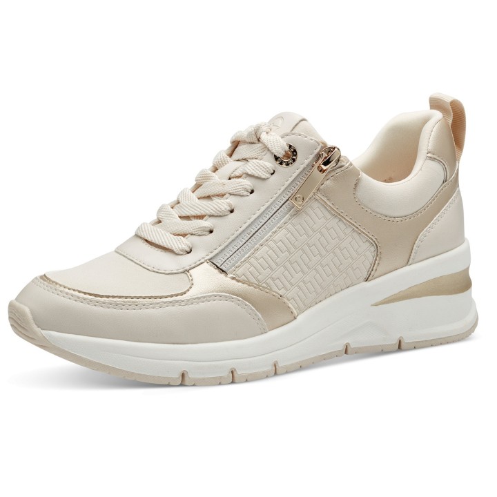 Damen Low Sneaker Low Top 1-23721-42 Beige 430 Ivory Comb Ku... 37