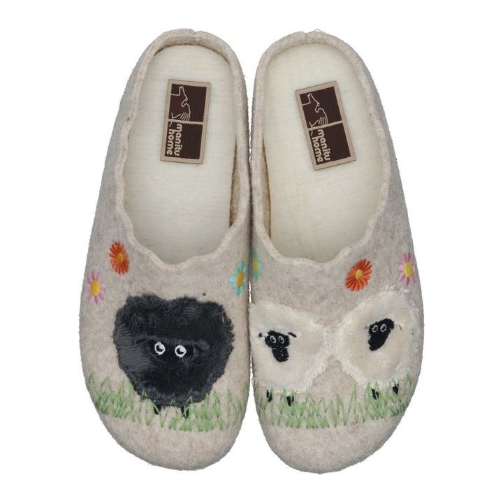 Manitu-Home Hausschuhe Hausschuh aus Flauschstoff