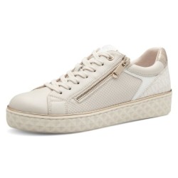 MARCO TOZZI Plateausneaker, Freizeitschuh, Halbschuh, Schnürschuh mit seitlichem Reißverschluss