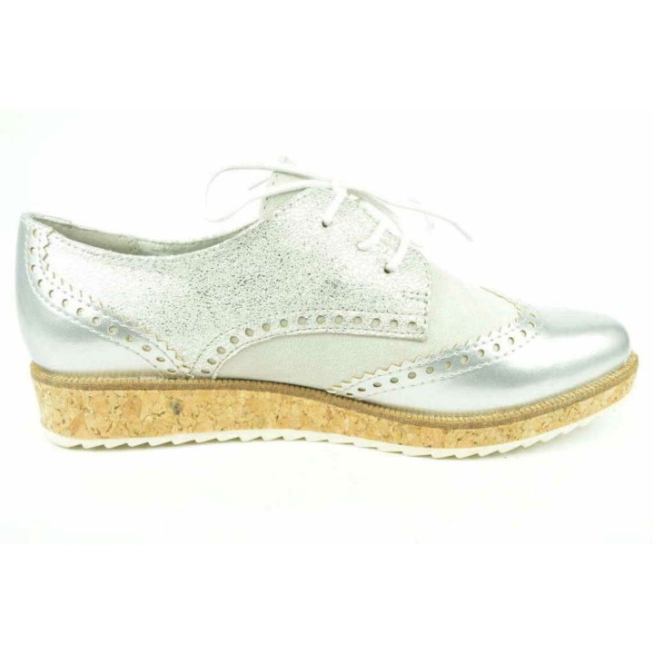 Marco Tozzi Da.-Schnürer grau 40