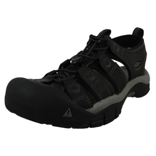 Herren Sandale Trekkingsandale NEWPORT Schwarz - Black Steel... 44