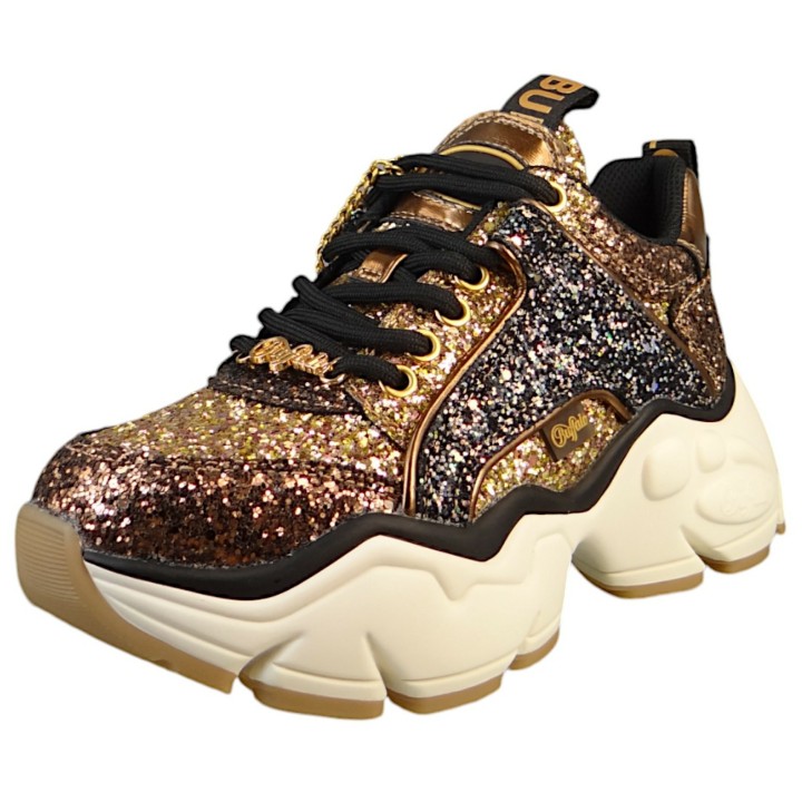 Damen Mid Sneaker Binary Glam Low Top 1636282 Goldfarben  Bl... 37