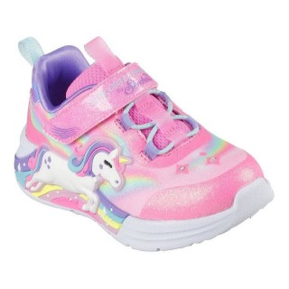 Skechers UNICORN CHASER LIGHTS Lauflernschuh, Babyschuh, Blinkschuh m. Einhornmotiv, Größenschablone zum Download