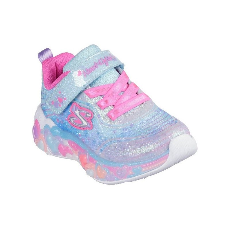 Skechers ETERNAL HEART LIGHTS Lauflernschuh, Blink,-Klettschuh mit Herz-Applikation, Größenschablone zum Download