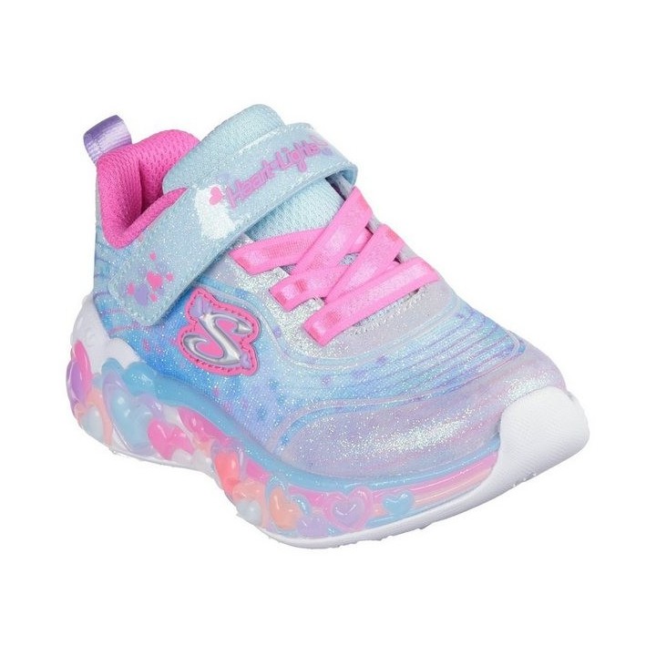 Skechers ETERNAL HEART LIGHTS Lauflernschuh, Blink,-Klettschuh mit Herz-Applikation, Größenschablone zum Download