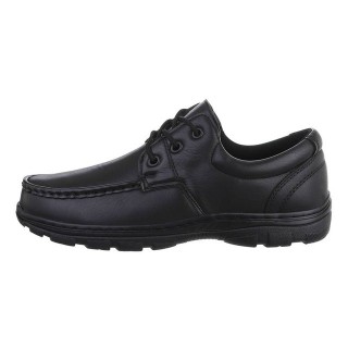 Coolwalk Herren Schnürschuhe Elegant Schnürschuh Flach Schnürer in Schwarz