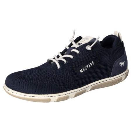 Mustang Shoes Slip-On Sneaker, Freizeitschuh, Halbschuh, Schlupfschuh, mit Elastik-Schnürsenkel