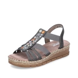 Rieker Damen Sandaletten V1209, Frauen Sandalen 39