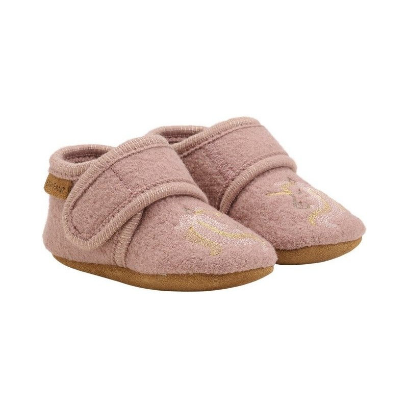 EN FANT Wool Slippers with Embroidery Hausschuh