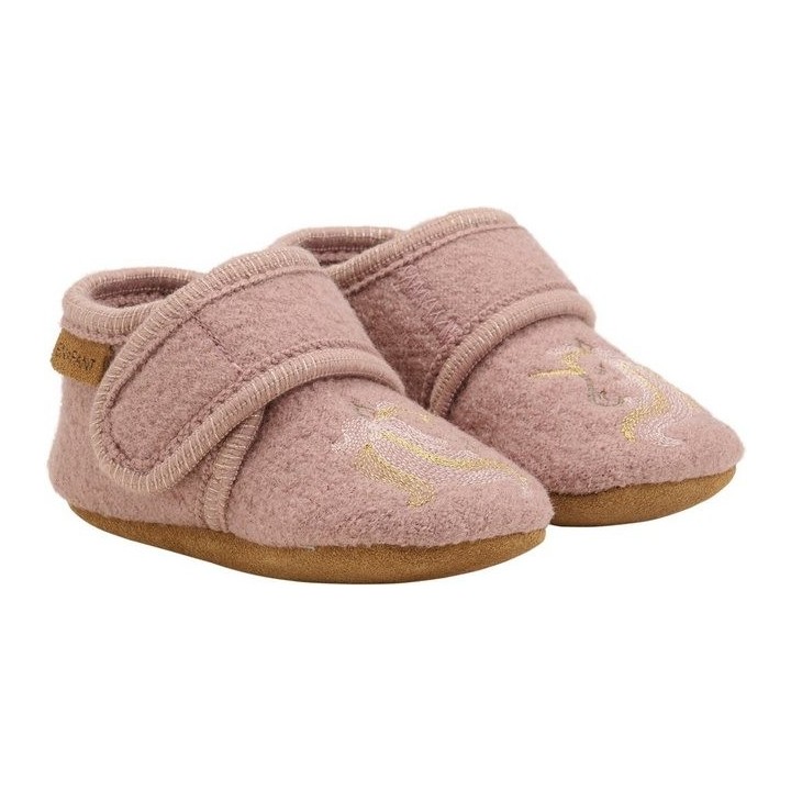 EN FANT Wool Slippers with Embroidery Hausschuh