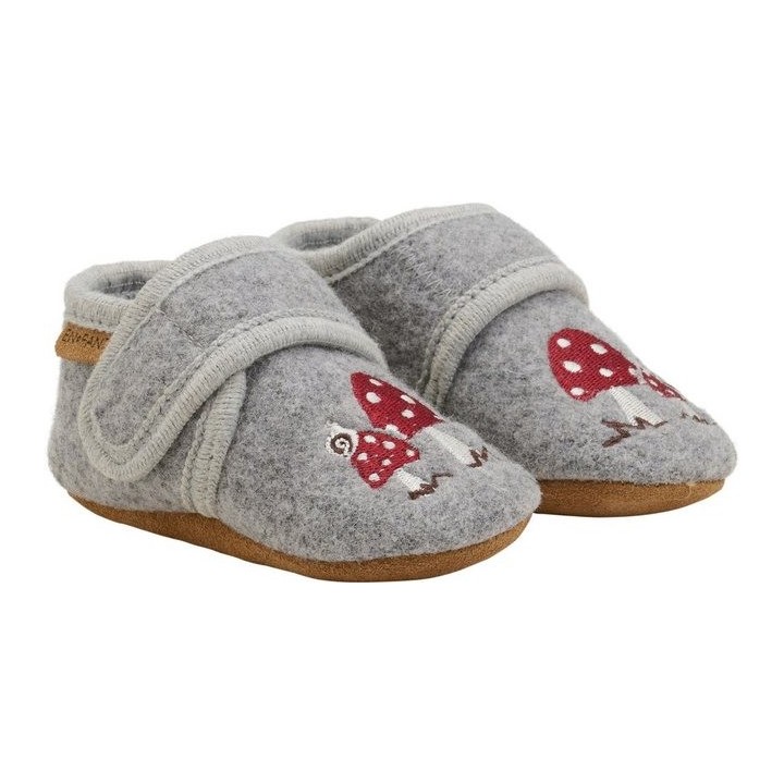 EN FANT Wool Slippers with Embroidery Hausschuh