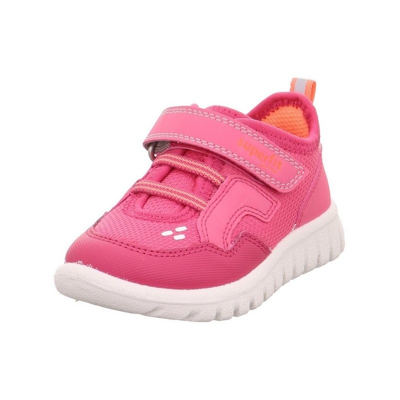 Superfit SPORT7 MINI WMS: mittel Klettschuh Sneaker zum Schlupfen, Unifarben, Größenschablone zum Download