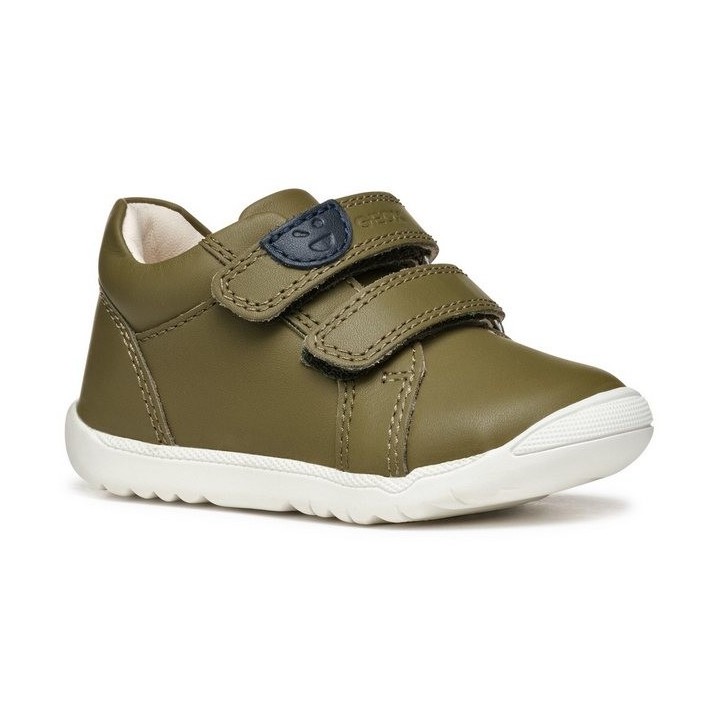 Geox B MACCHIA BOY Lauflernschuh, Babyschuh, Klettschuh, Sneaker für Laufanfänger