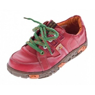 TMA Damen Leder Schuhe TMA 4181 Sneaker Halbschuhe Schnürschuh Ungefüttert, Used Look