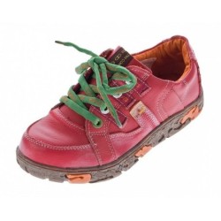 TMA Damen Leder Schuhe TMA 4181 Sneaker Halbschuhe Schnürschuh Ungefüttert, Used Look