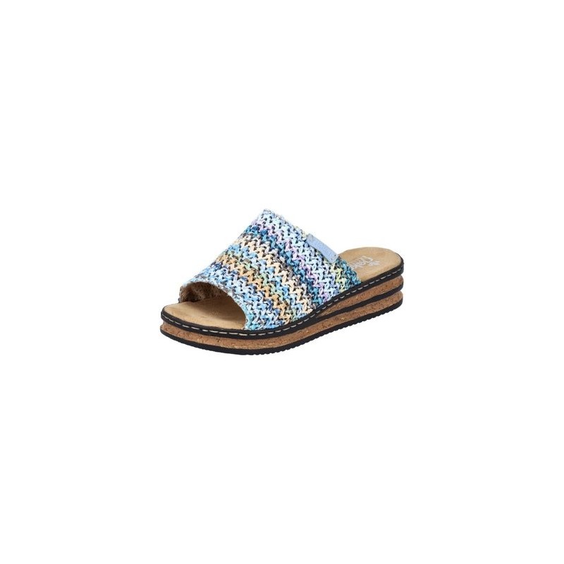 Rieker  Clogs Pantoletten Blau multi 62968-90 90