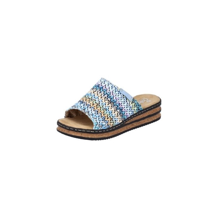 Rieker  Clogs Pantoletten Blau multi 62968-90 90