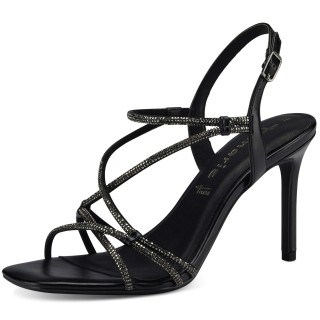 Damen  Sandalen  1-28332-20 Schwarz 012 Black Metallic Kunst... 40