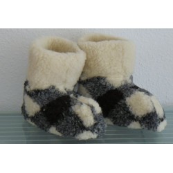 Holzprodukte Hüttenschuhe Hausschuhe Hüttenschuh Schaffell Lammfell Pantoffeln NEU Plüsch Hausschuhe