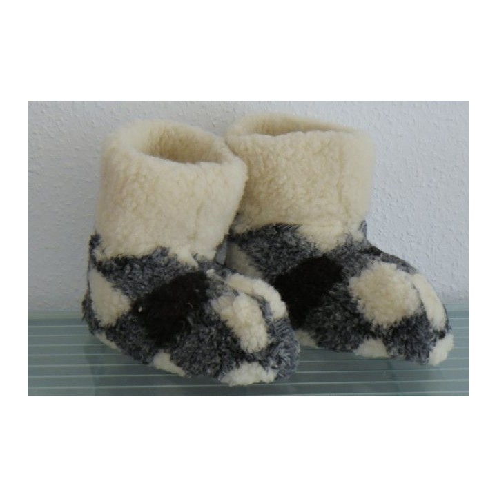 Holzprodukte Hüttenschuhe Hausschuhe Hüttenschuh Schaffell Lammfell Pantoffeln NEU Plüsch Hausschuhe