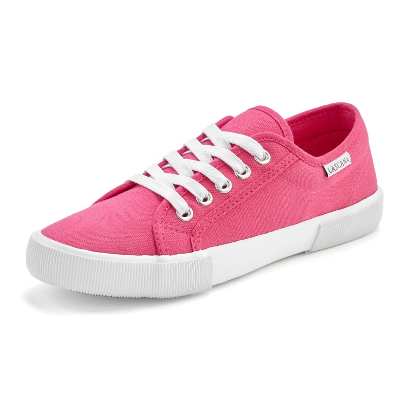 LASCANA Sneaker, aus Textil, Schnürhalbschuh, Freizeitschuh