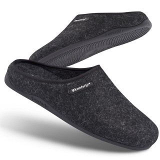 Komforty Komforty Hausschuhe Damen Herren für drinnen & draußen aus Wolle Hausschuh (Paar, Natürliche Wolle, Natürlicher Kaut