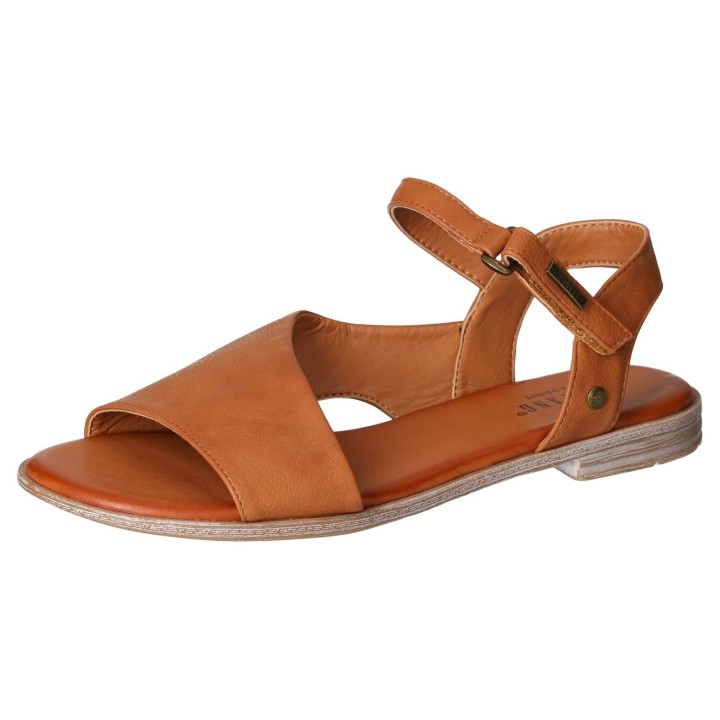 Mustang Shoes Sandale, Sommerschuh, Sandalette, Riemchensandale in asymmetrischer Form