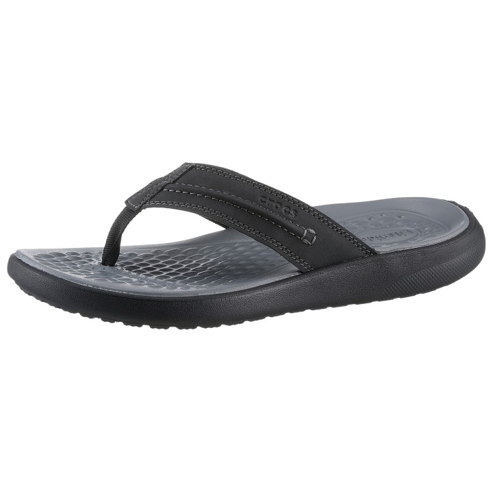 Crocs Zehentrenner »Yukon Vista II Flip«, Sandale, Sommerschuh mit Ziernaht