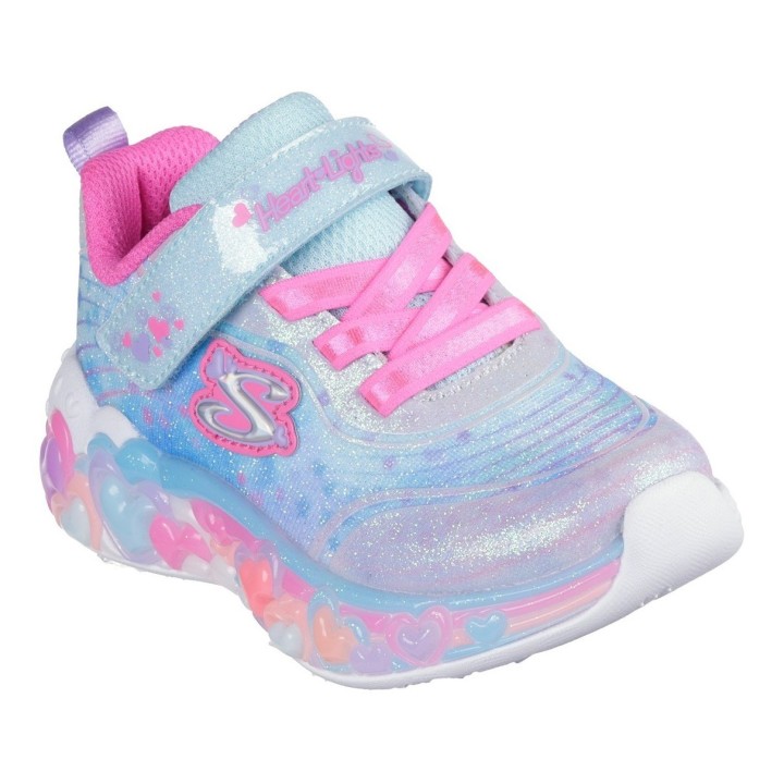 Skechers Lauflernschuh »ETERNAL HEART LIGHTS«, Blink,-Klettschuh mit Herz-Applikation, Größenschablone zum Download