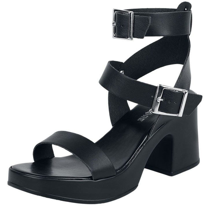 Altercore - Gothic High Heel - Nang - EU36 bis EU38 - für Damen - Größe EU36 - schwarz