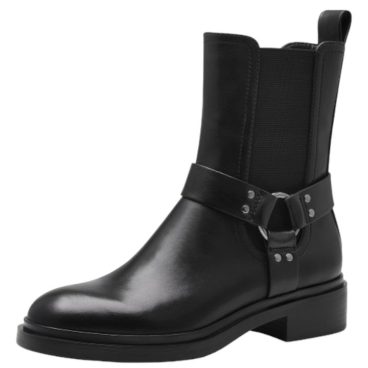 Damen Elegante Stiefelette  1-25050-43 Schwarz 001 Black Led... 36