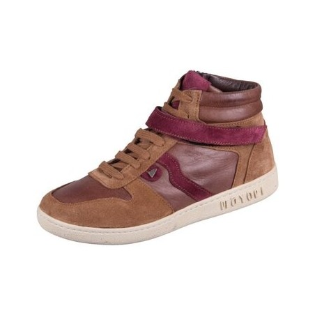 Mayori  Sneaker 1024005 dark brown combi Leather Suede 1024005