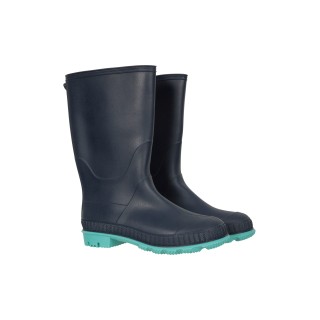 Einfarbige Kinder Gummistiefel - Marineblau