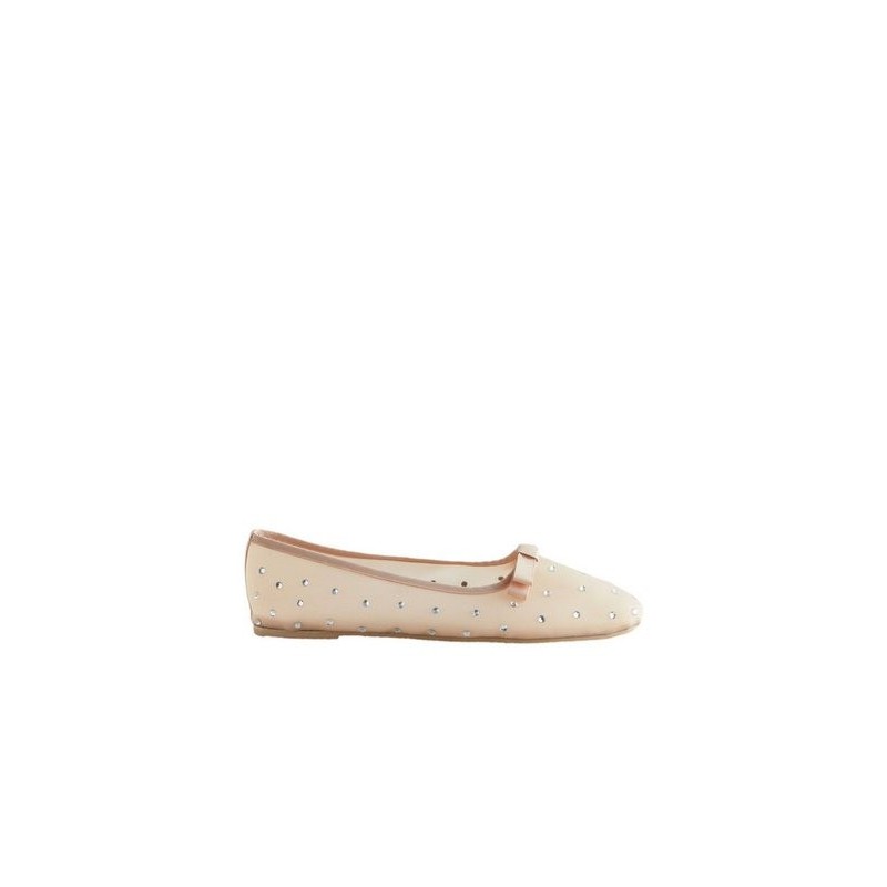 Next Mesh-Ballerina mit Glitzer Hausschuh (1-tlg)