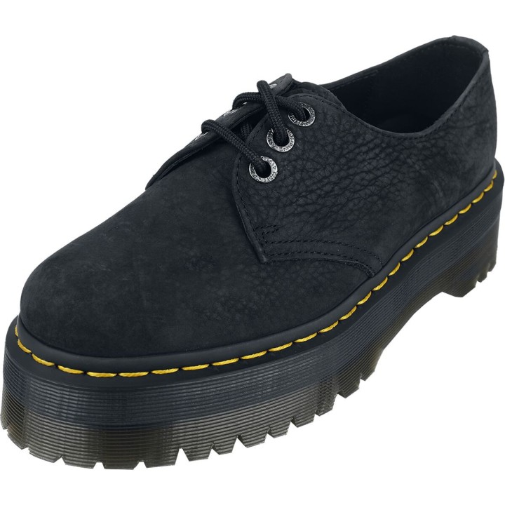 Dr. Martens Halbschuh - 1461 Quad II - Charcoal Grey Tumbled - EU40 - Größe EU40 - schwarz