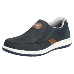 Rieker Slipper, Mokassin, Loafer, Komfortschuh mit Gummizug für guten Sitz