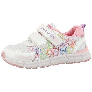 TOM TAILOR Klettschuh, Freizeitschuh, Halbschuh, Sneaker mit bunter Sternen-Applikation