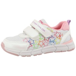 TOM TAILOR Klettschuh, Freizeitschuh, Halbschuh, Sneaker mit bunter Sternen-Applikation