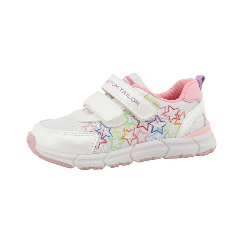 TOM TAILOR Klettschuh, Freizeitschuh, Halbschuh, Sneaker mit bunter Sternen-Applikation